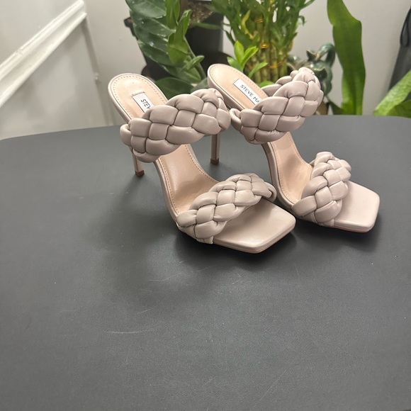 Steve Madden Shoes - Steve Madden Women's Braided Heels - Beige NWOT